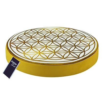 SANDINI Sitzkissen Blume des Lebens – Für Garten/Wohnräume – 38 x 6 cm