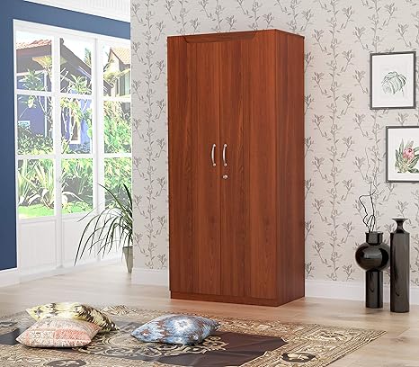 Stylespa Estilo 2 Door Wardrobe Siena Cherry Amazon In Home