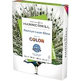 Hammermill Glossy Paper, Laser Gloss Copy Paper, 8.5 x 11 - 1 Pack (300 Sheets) - 94 Bright, Made in the USA Glossy Printer P