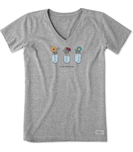 Tee-shirt col V manches courtes, blanc