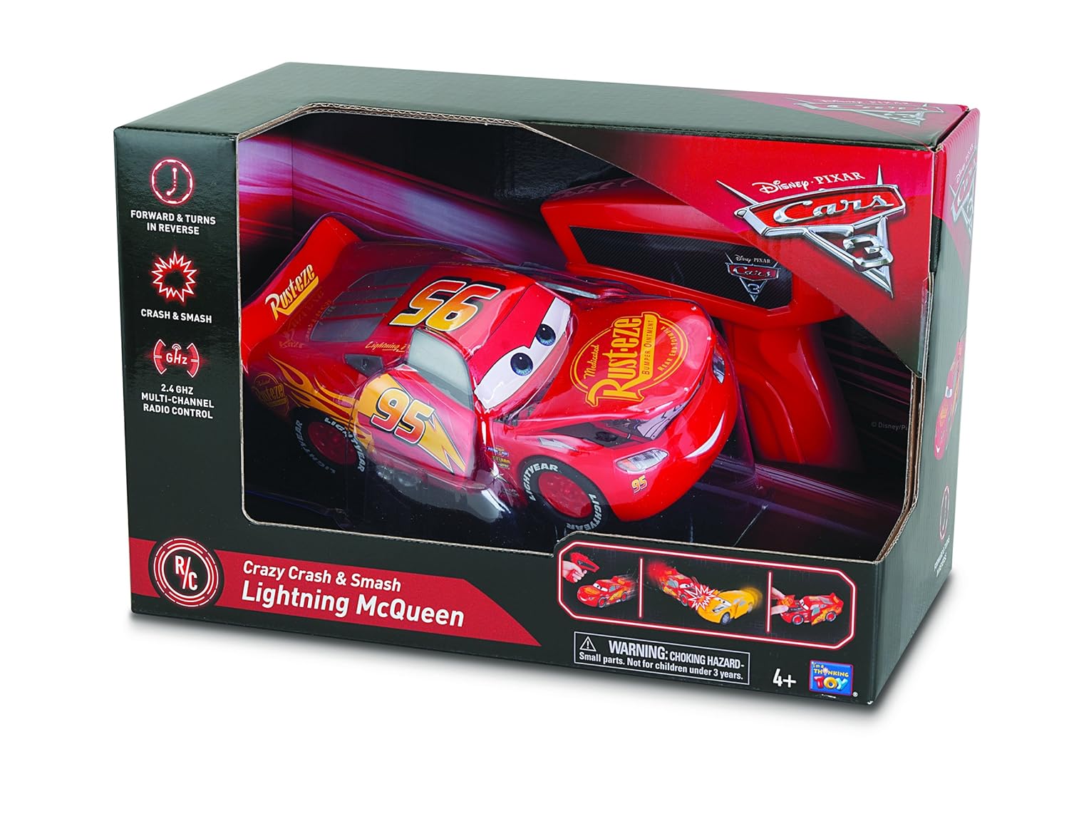 lightning mcqueen crash toy