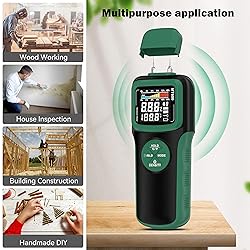 Wood Moisture Meters, Pin & Pinless 2 In 1 Moisture