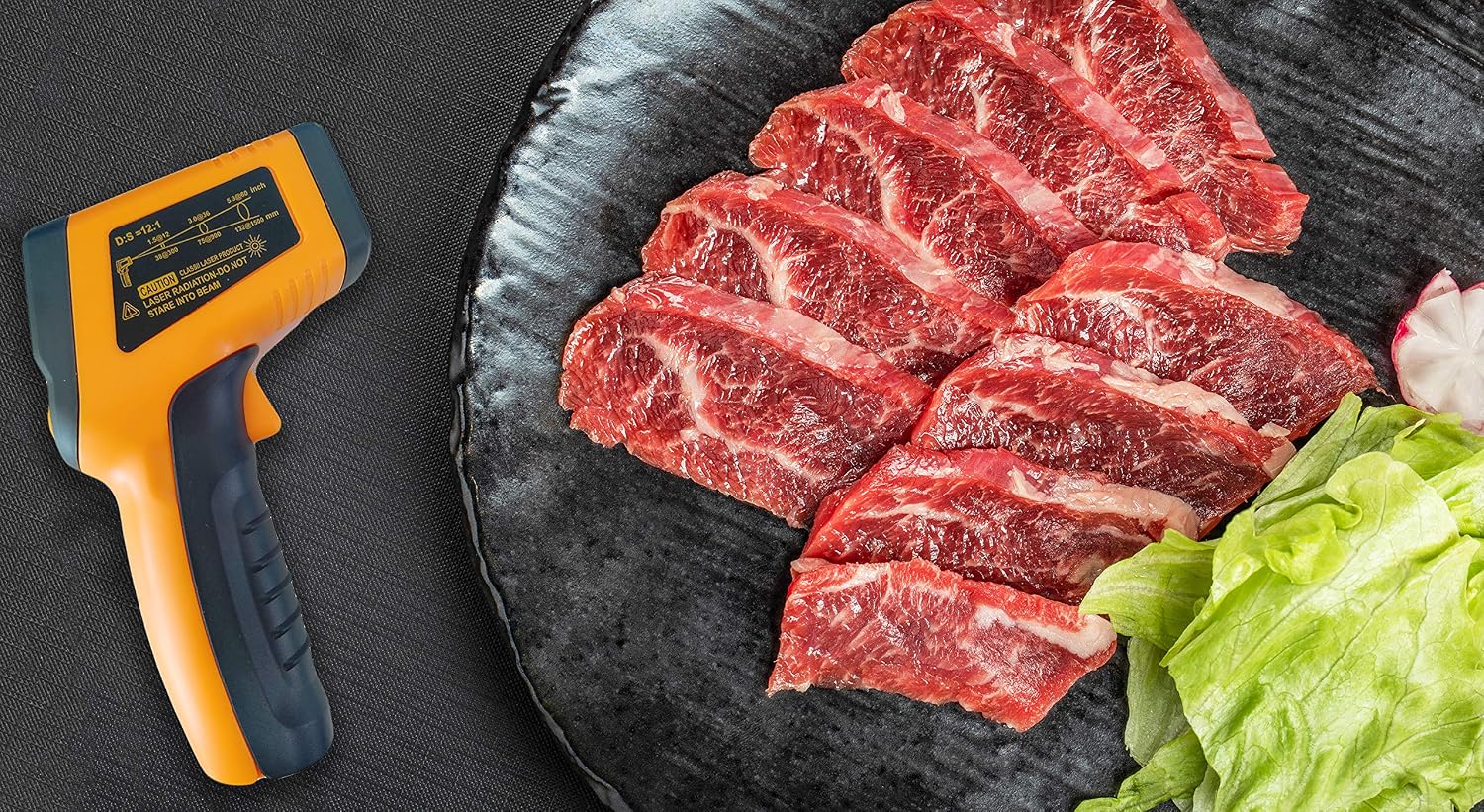 KETOTEK Laser Thermometer Gun Infrared Thermometer Digital Non Contact Food Thermometers -50℃ to 600℃ (-58-1112℉) IR Thermometer Professional Grade Temperature Tester Recorder (not for human) - Image 4