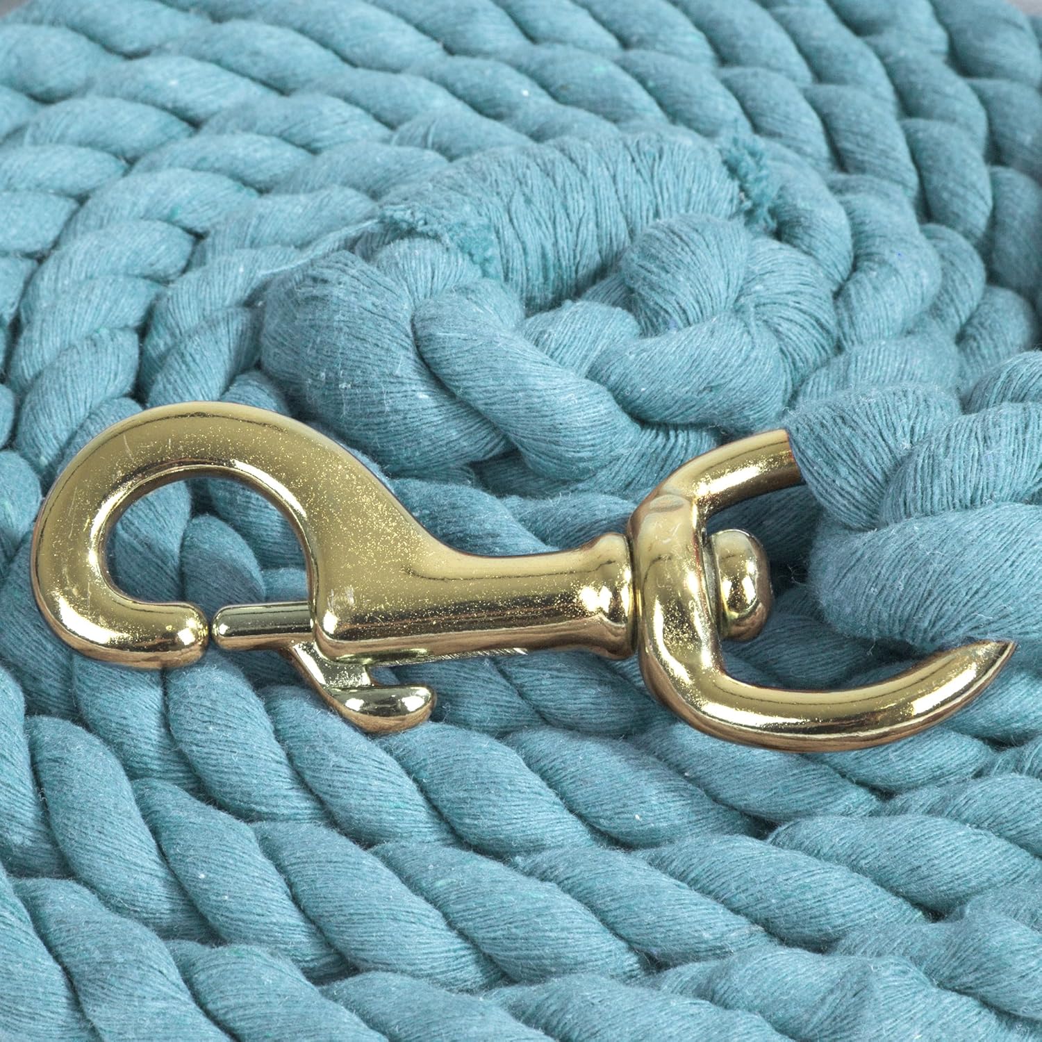 Intrepid International Heavy Duty Cotton 10 Foot Lead Rope with Brass Snap Sports & Outdoors