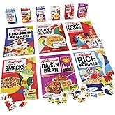 Spin Master Games, Kellogg's Cereal 100-Piece Puzzles 6-Pack, Square Cereal Boxes Puzzle Gift Set, Froot Loops, Rice Krispies