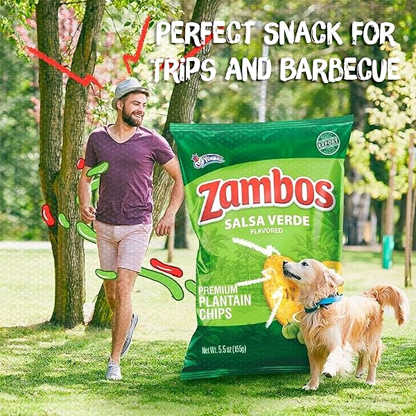 ZAMBOS PLANTAIN CHIPS SALSA VERDE (PACK OF 1)