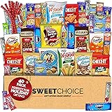 Christmas Holiday Care Package (40 Count) Snacks veriety pack Food Cookies Bars Chips Candy Back to School Prime Holiday Gift
