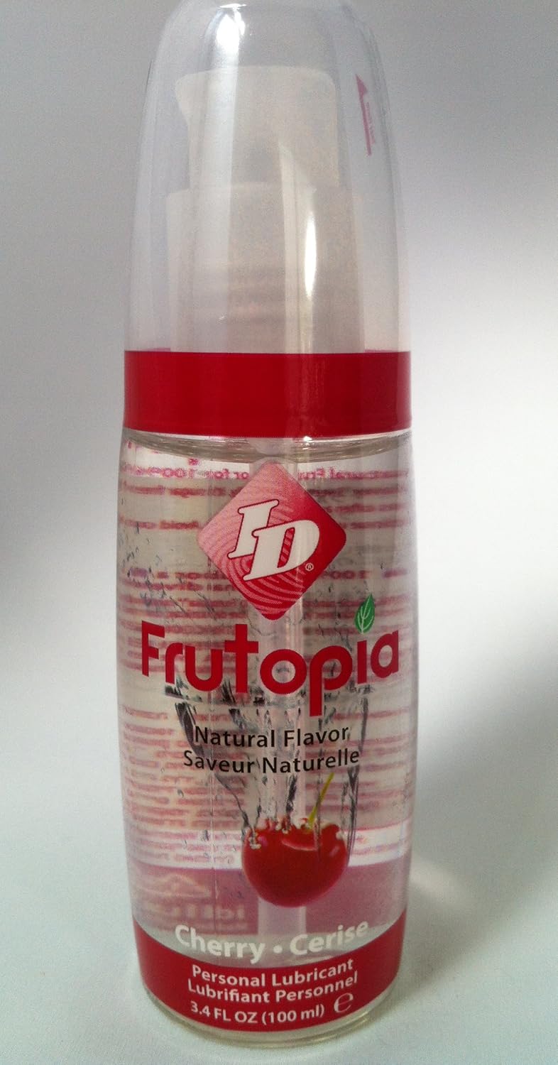 ID Frutopia Cherry Flavoured Lube & Sex Lubricant, 100ml Pump Bottle, Sweet Flavoured Intimacy, Vegan Friendly, Sugar Free - Image 4