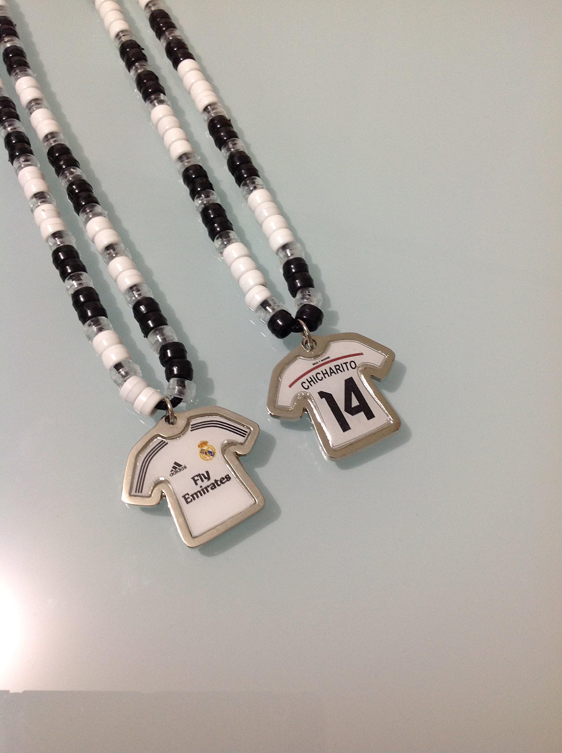 Real Madrid Chicharito Jersey White Necklace Keychain Cl007