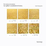 Hemway Holographic Gold Glitter Shaker 130g Fine Glitter 1/64" Flake view 6