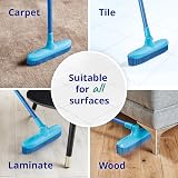 Spontex Catch & Clean Indoor Rubber Broom Dustpan Set Pet Hair Removal view 3