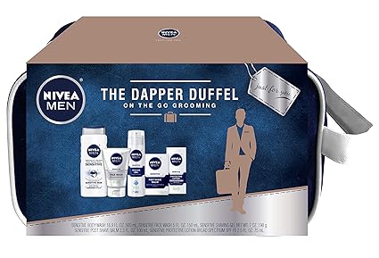 NIVEA Men Dapper Duffel Gift Set - 5 Piece Collection Of On-The-Go Grooming Needs with Travel Bag Included best men's skincare set NIVEA Men Dapper Duffel Gift Set - 5 Piece Collection Of On-The-Go Grooming Needs with Travel Bag Included best men's skincare set