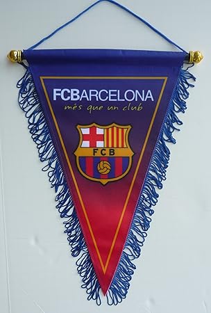 Amazon Fcバルセロナバッジロゴフットボールサッカー三角形ペナントバナー Kotodo フラッグ ペナント