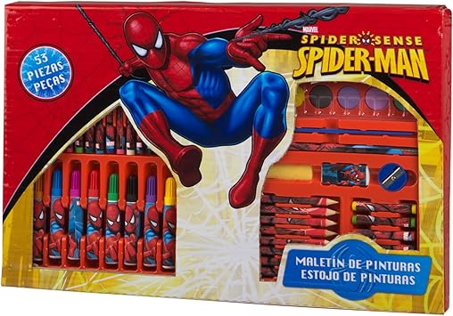 Coloriage Spiderman Malette 53 Pieces Dessin Et Peinture Enfant Amazon Fr Jeux Et Jouets