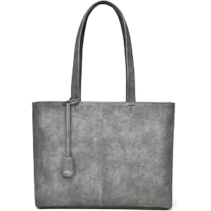 FSD.WG Men's Tote Bag,Business Bag, Leather Briefcase,Elegant Leather（PU）,Large Capacity,Black