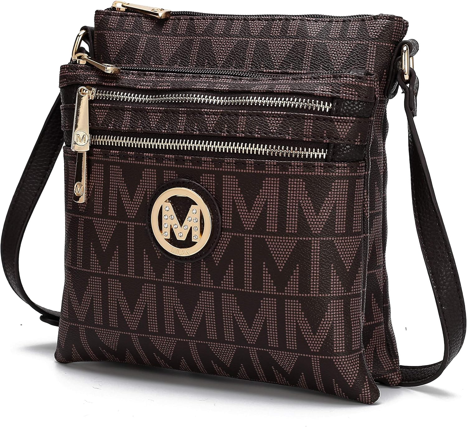 MKF Crossbody Bag for Women PU Leather Pocketbook Handbag Multi