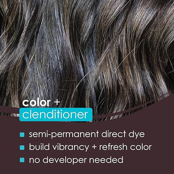 KERACOLOR COLOR + CLENDITIONER 3-IN-1 COLOR-DEPOSITING CONDITIONER, GENTLY CLEANSES & CONDITIONS, SEMI-PERMANENT ESPRESSO HAIR COLOR, 12 FL OZ