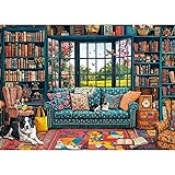 Chalzidar Cozy Study Jigsaw Puzzles for Adults 1000