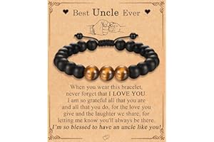 EFVISD Best Ever Gifts for Mens Teen Boys, Beads Bracelet Gifts for Son in Law, Friend, Brother, Father in Law, Brother in Law, Uncle, Boyfriend, Grandpa, Dad, Son, Grandson, Nephew, Daddy, Dad to Be, Stepdad, Papa, Husband -Graduation Birthday Anniversary Christmas Valentines Day Gifts for Him