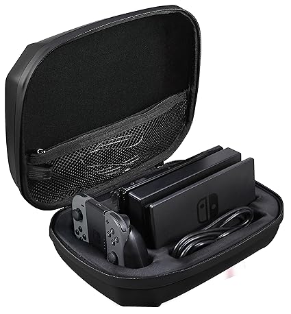 AmazonBasics - Ultimatives Aufbewahrungsetui für die Nintendo Switch, Schwarz