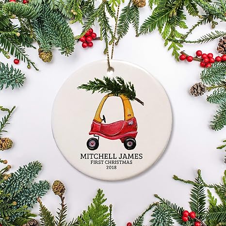 custom first christmas ornament