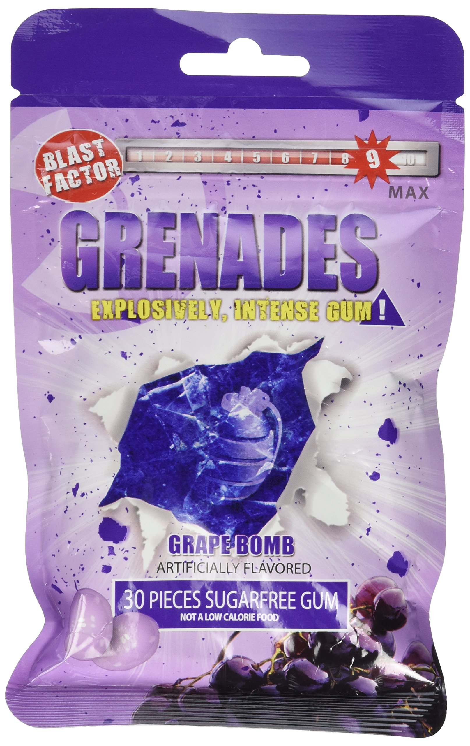 Grenades, Explosively Intense Sugar Free Chewing Gum