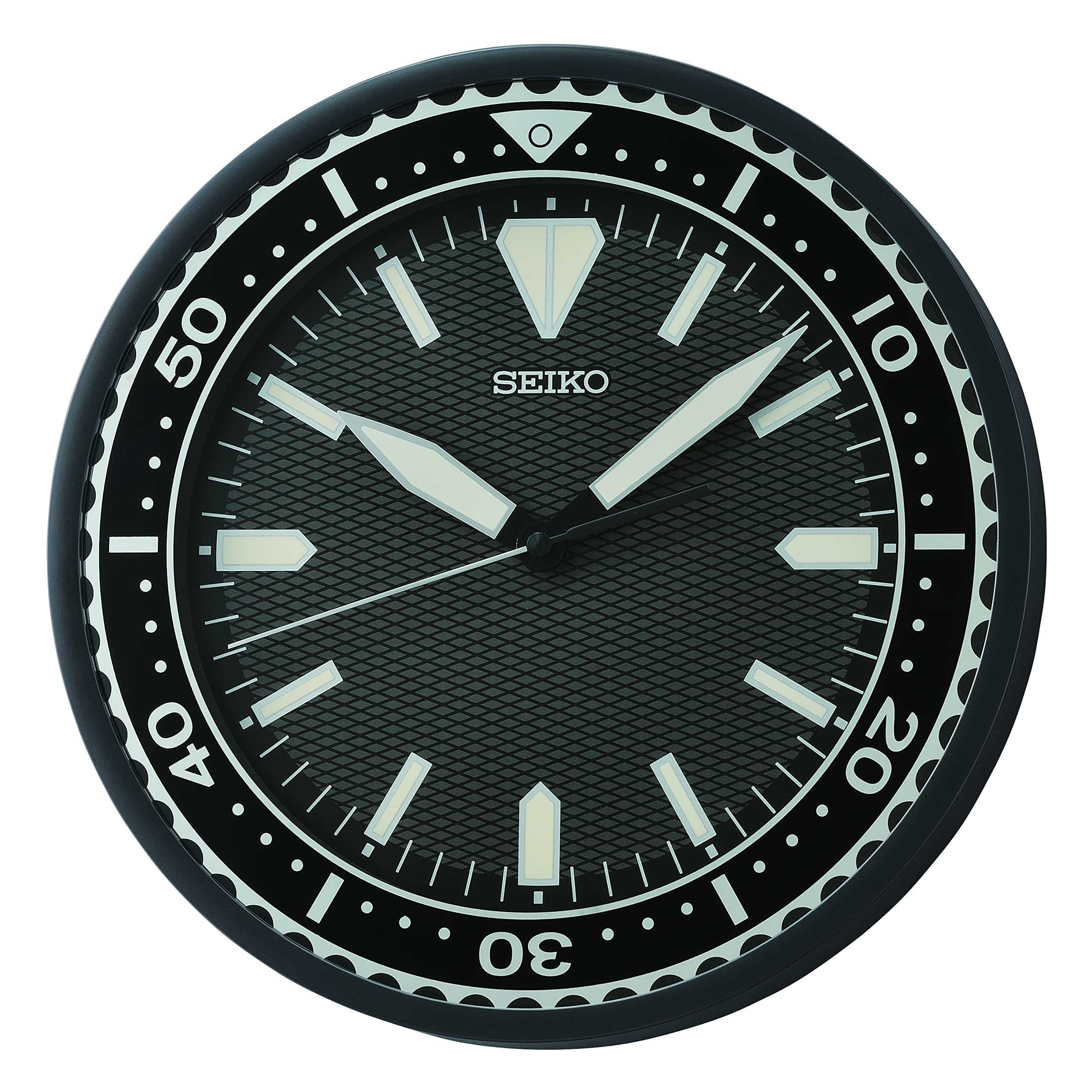 Seiko QXA791K Wall Clock Plastic Black