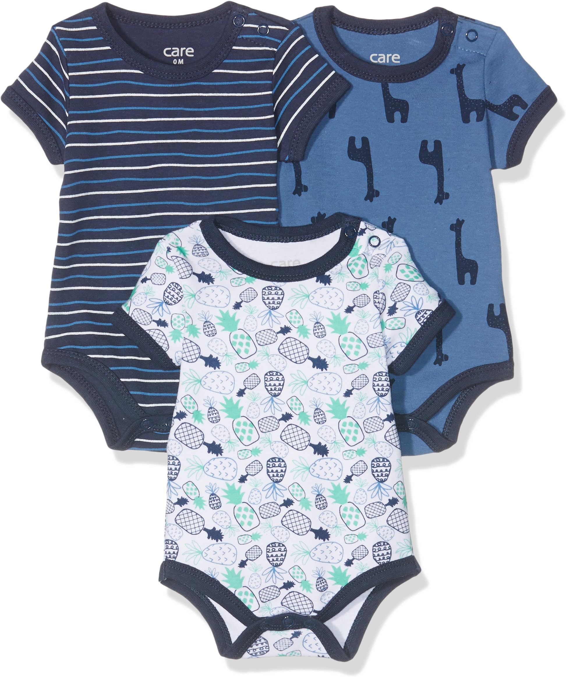 Amazon Exclusive: Care Baby Boys Bodysuits Shortsleeved 6er Packs and 3er Packs