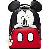 Disney Backpack For Women | Mickey Mouse Backpack With Keychain | Cute Mini Backpacks | Womens Bag | One Size Black