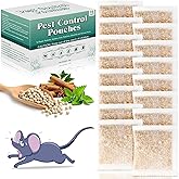 16 Pack Mouse Repellent Pouches Peppermint Oil Mice Deterrent for Indoor & Outdoor Use, Keep Mice, Rats, Squirrel, Spider, Pest Out of Garden Car RV House, Family & Pet Safe