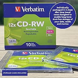 Verbatim CD-RW 700MB 4X-12X Rewritable Blank Media