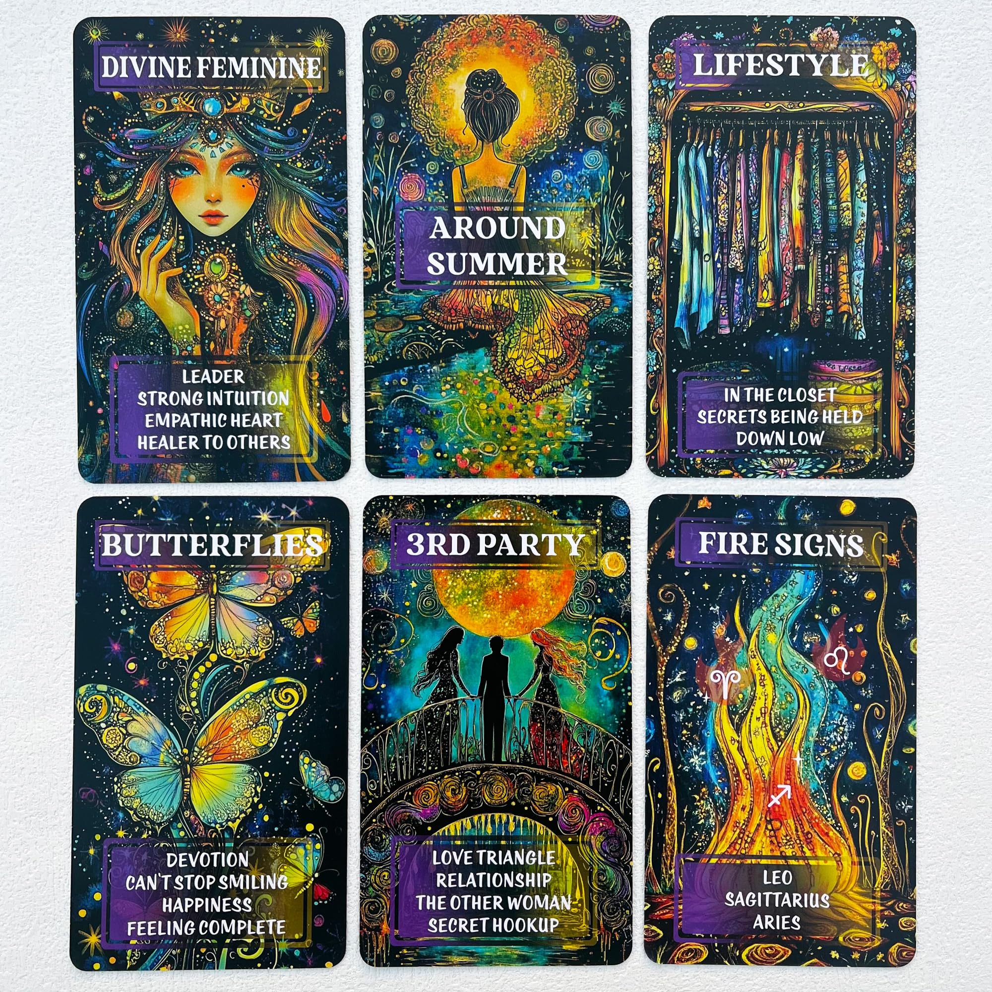 GZXINKE Love Oracle Deck, Twin Flame Tarot Cards, Mystic Love Oracle Cards for Soul Connections, Romance and Healing Oracle Cards for Beginners