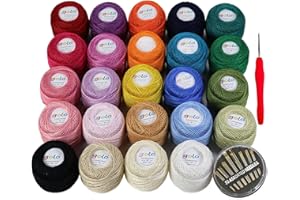 golo Crochet Thread 24 Balls Embroidery Thread Balls 10g Crochet for hand knitting crochet yarn 10-24-1