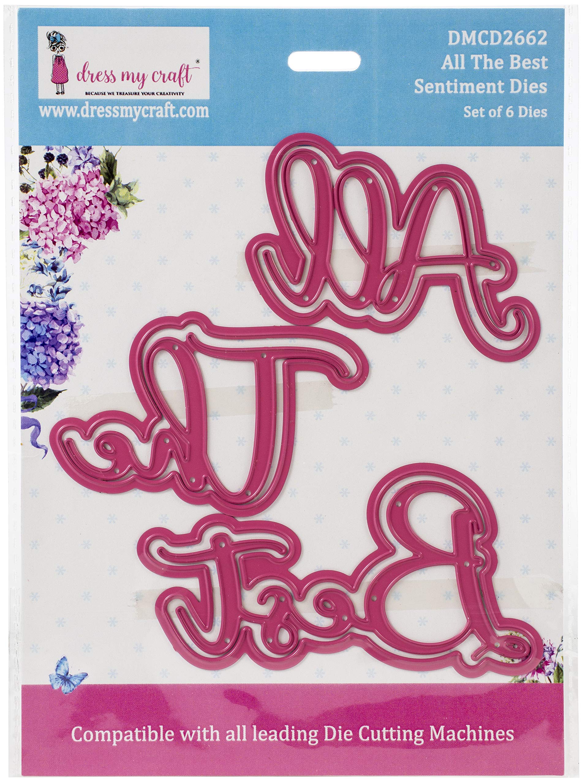 DRESS MY CRAFT/CRAFTER'S 3PL Metal Dies All Best, One Size