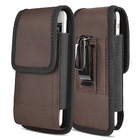 iPhone 7 Plus Vertikal Gürtel Tasche,iNNEXT Handytasche Gürteltasche Gürtelclip Fall Holster Pouch Oxford Canvas für Samsung 