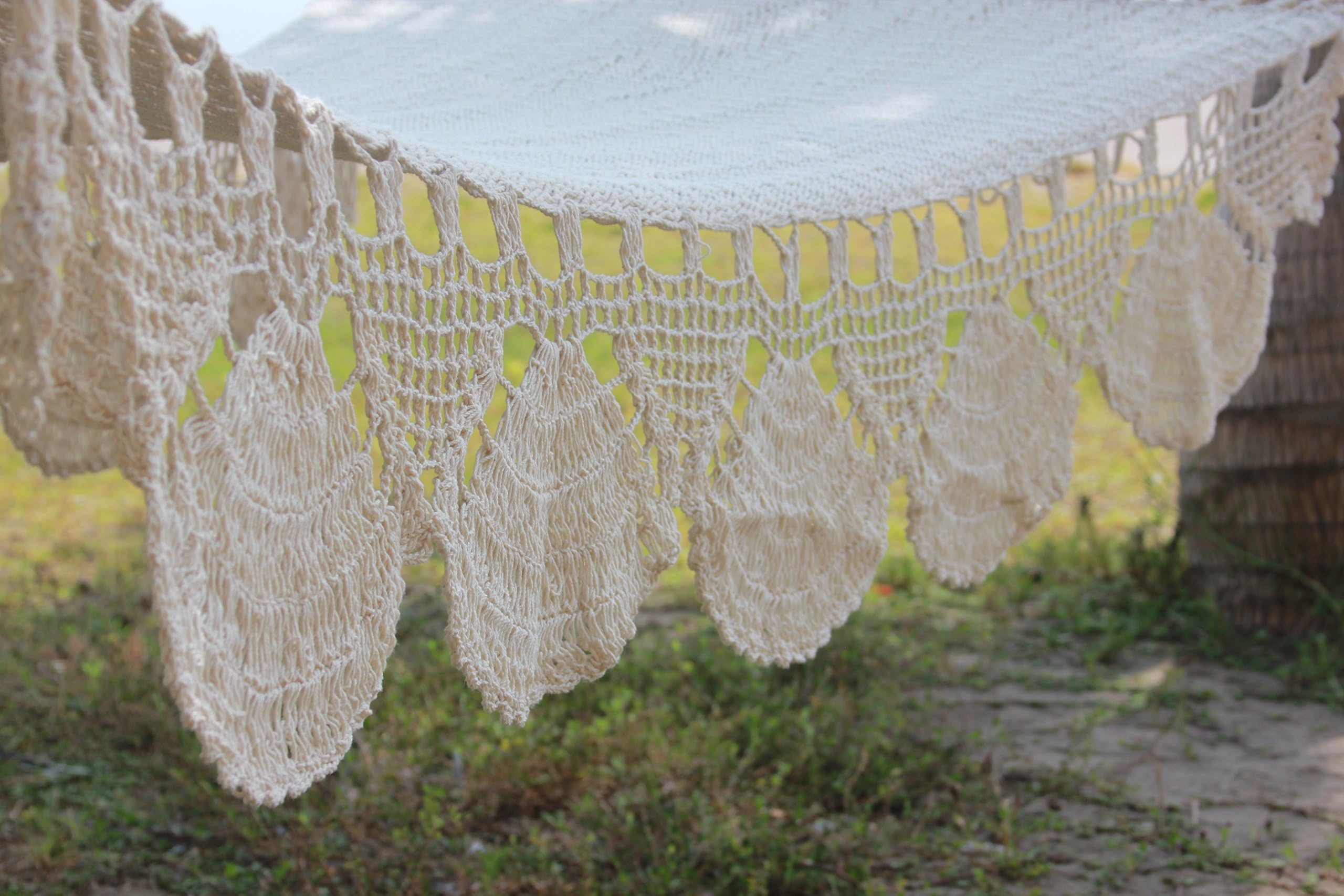 Natural White Handmade Hammock By Nicaraguan Artisans - Fair Trade Product