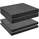 DECOHS 4 PCS Pick Apart Foam Insert- 2 Size Pick and Pluck Foam- Pluck Pre Cube Sheet Foam with Bottom Use for Board Game Box Cases Storage Drawer (Length 16 Inch)