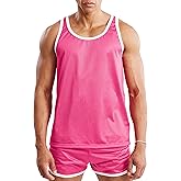 Ouber Men’s Mesh Gym Tank Top Lightweight Sleeveless Workout Shirt Muscle Tank for Running Training