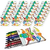 ArtCreativity Bulk Crayon Packs, 24 Sets of 8 Packs of Crayons (192 count), Classroom Crayons for Students, Non-Toxic Crayon Party Favors for Kids, Arts & Crafts Supplies 3+