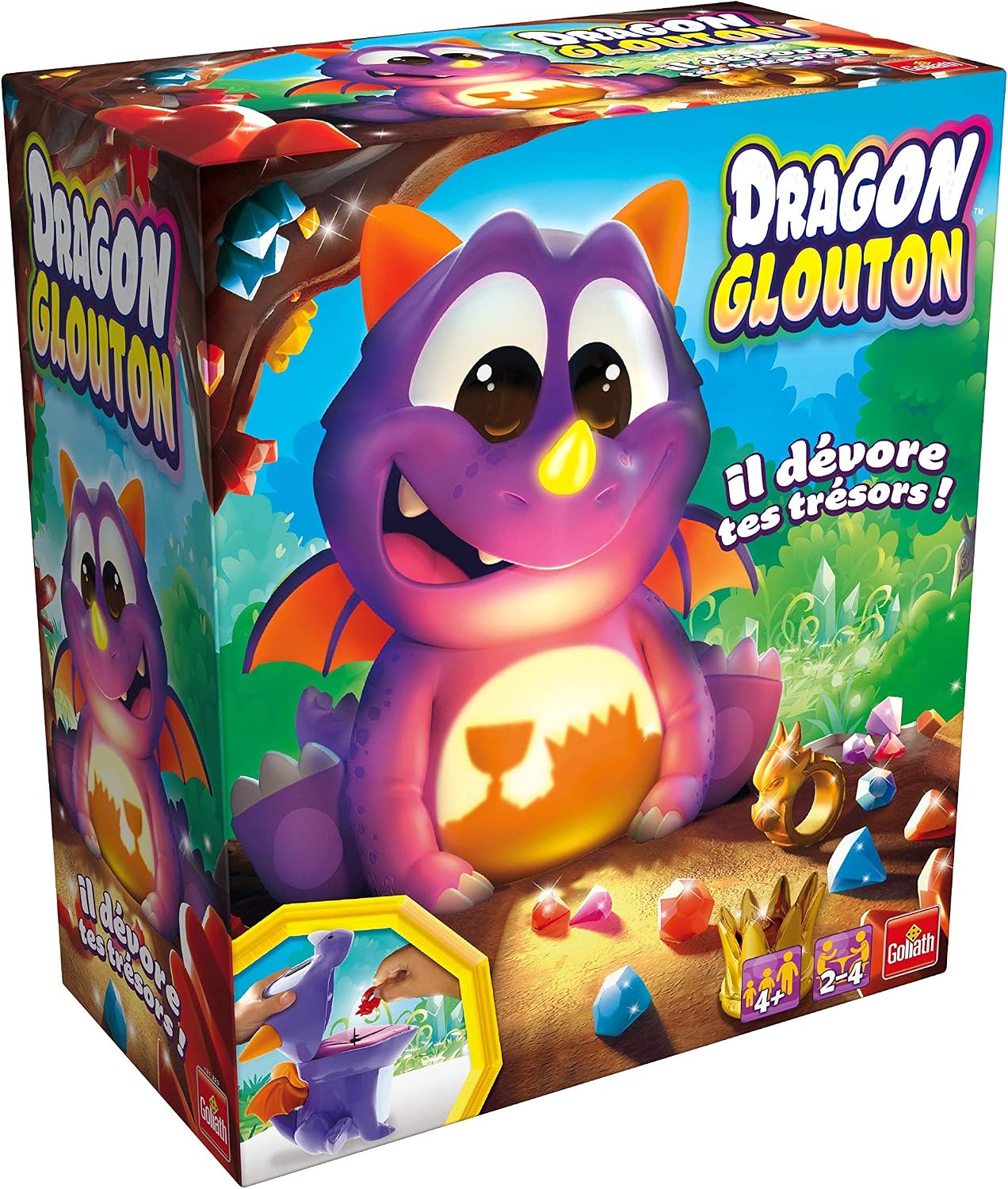 Goliath Dragon Glouton, 331223.006, Purple, Violet, 12.9 cm x 23 cm x 26.7 cm