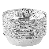 PLASTICPRO 7'' Inch Round Tin Foil Pans Disposable