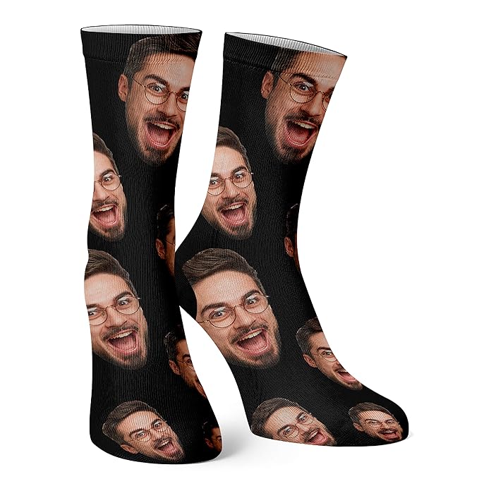 Custom Face Socks with Multiple Faces Personalized Photo Socks with