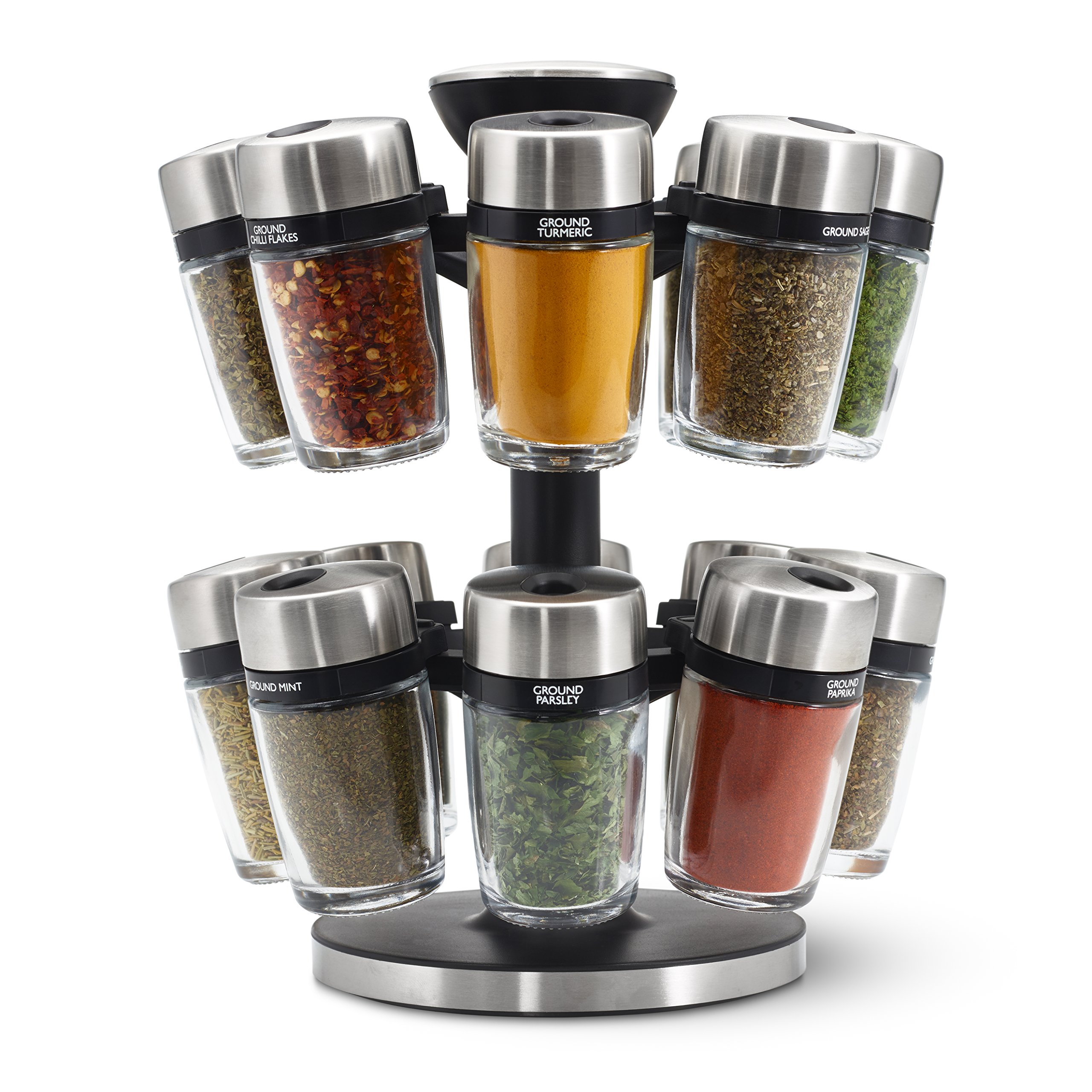 Cole & Mason Rotating Herb and Spice Carousel Stainless steel and
