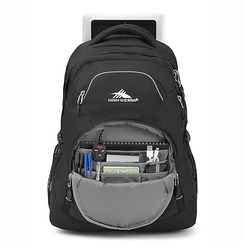 High Sierra Access Laptop Backpack, Black, One Size in Kuwait