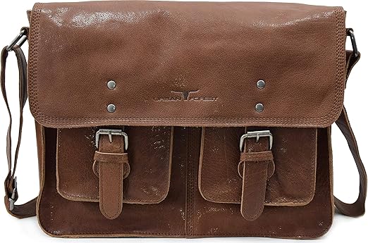 Urban Forest Jay Leather 8 Ltrs Brown Messenger Bag