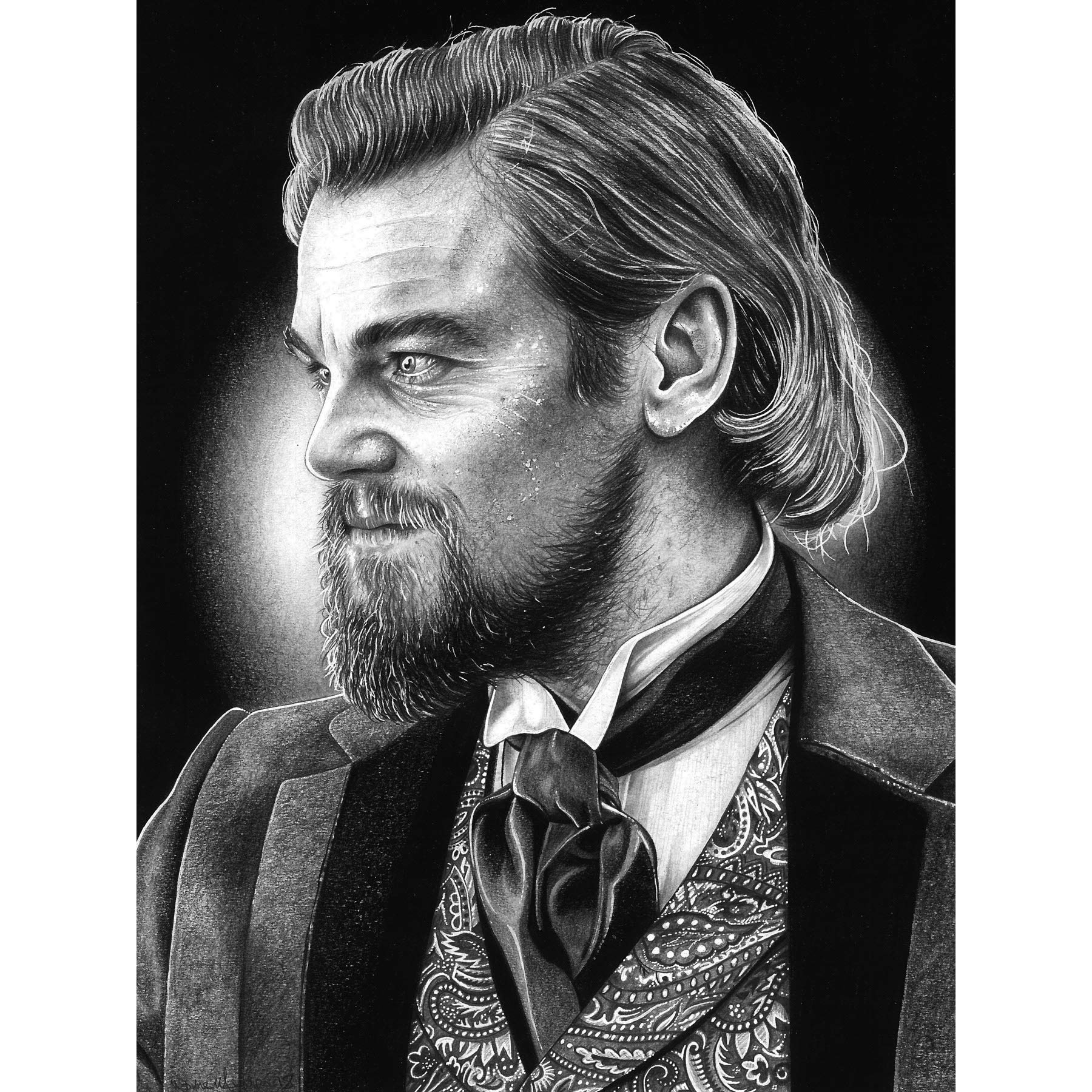 Calvin Candie Django Unchained Leo DiCaprio Wayne Maguire Large Wall Art Poster Print Thick Paper 18X24 Inch