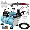 Paasche Airbrush Single Action A Sifone, Set Con 3 Testine, Prodotto Negli USA, Multicolore