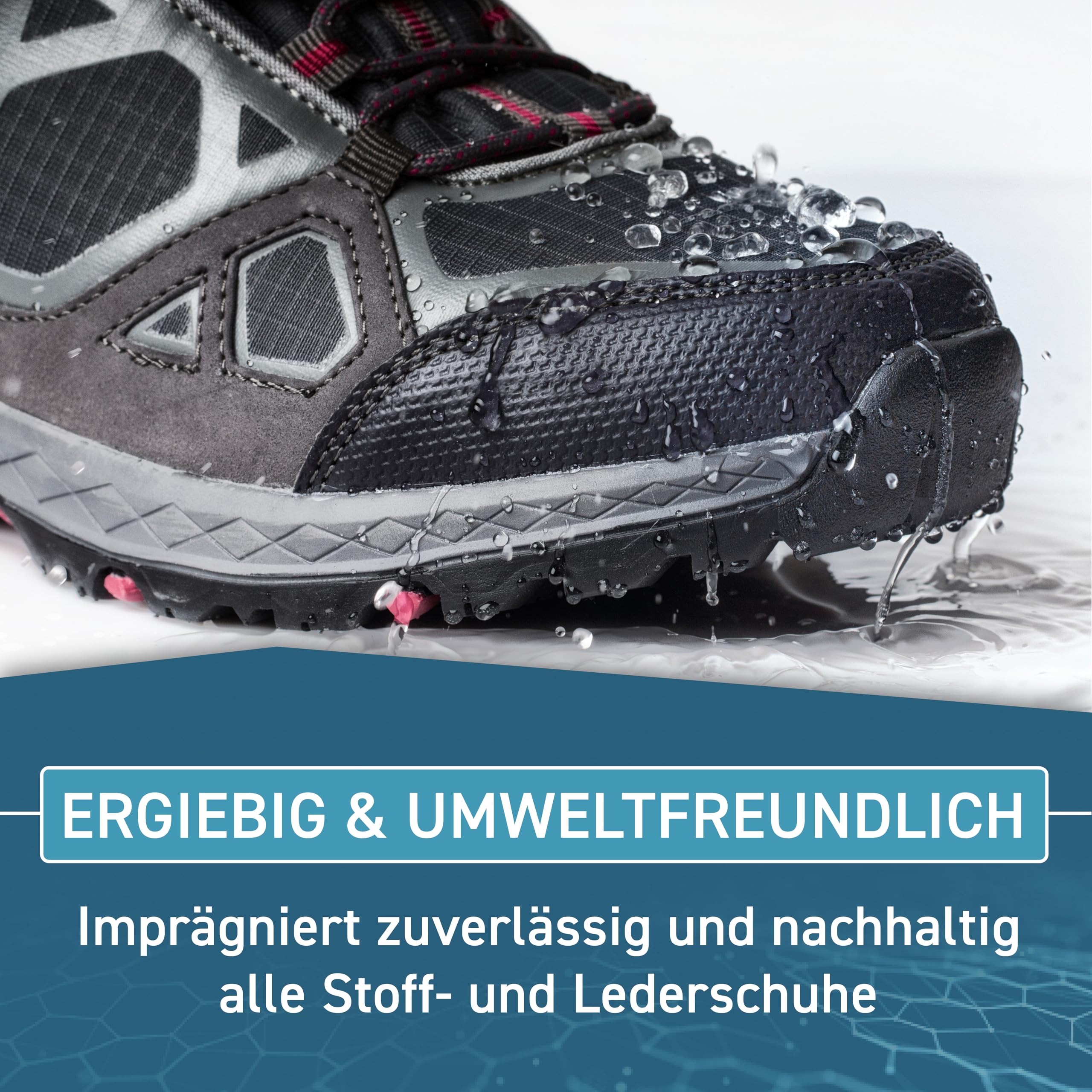 PLINTEX® Schuh Imprägnierspray 580ml - effektiv gegen Regen & Nässe - Schuh Textilien Imprägnierung 100% biologisch abbaubar - Schuhimprägnierung I Made in Germany 2