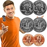 3pk Double Sided Coins | 2 Double Sided Quarters + 1 Double Headed Penny | Double Headed Quarter, Double Tails Quarter, Two Face Penny, Error Coins