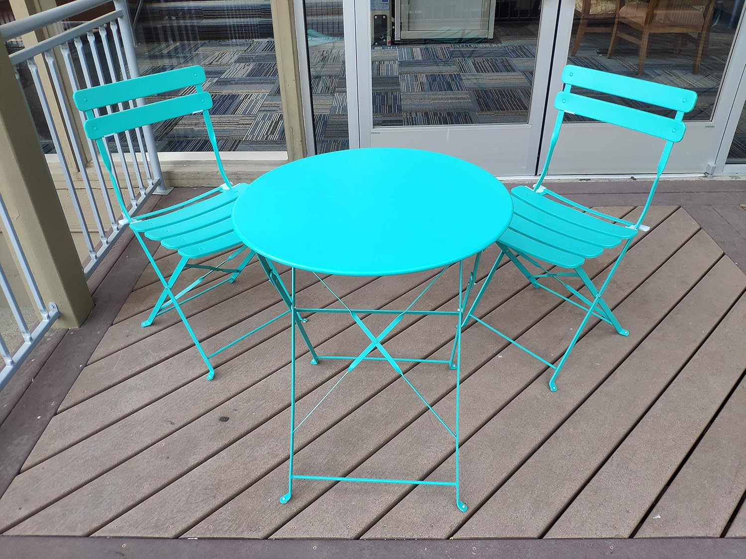 Best bistro table set blue